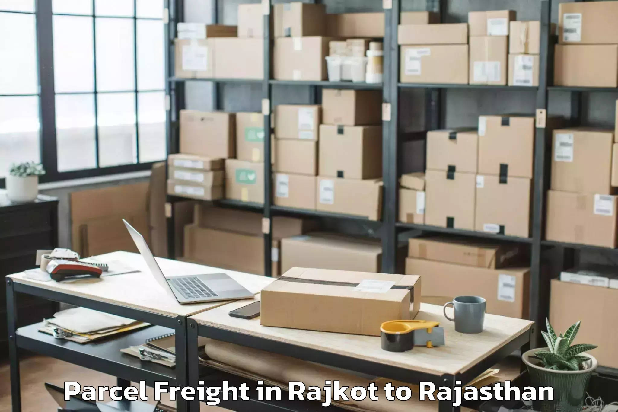 Get Rajkot to Indragarh Parcel Freight